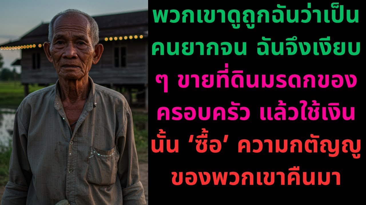 พวกเขาดูถูกฉัน… แต่ฉันใช้เงินที่ดินมรดก ‘ซื้อ’ ทุกอย่างกลับคืน!