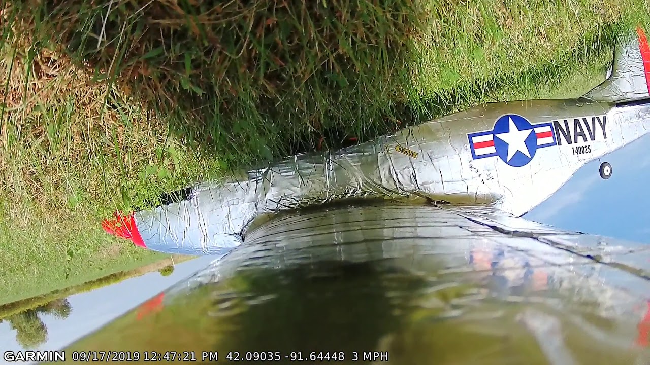 What happens when mounting Garmin Cam 46 to wing tip without counter weight.