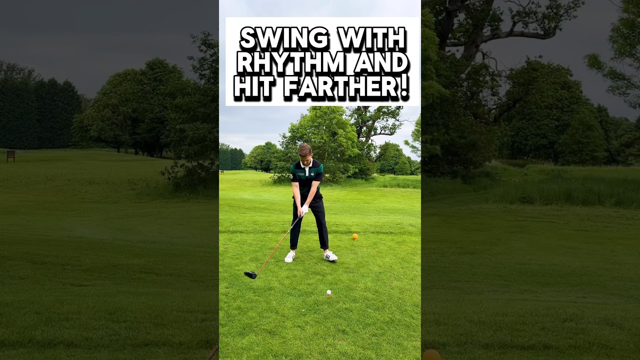 Slow your swing down and hit farther with this tip! 