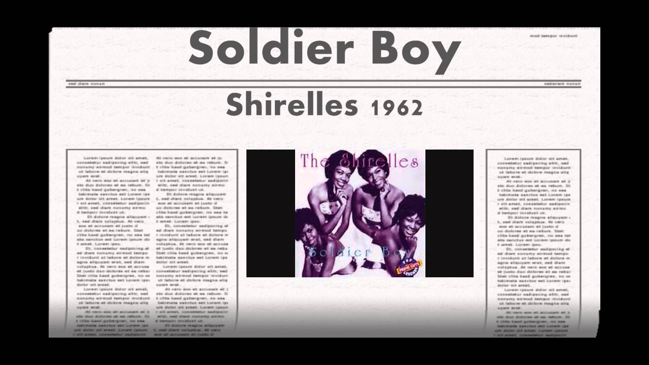 Soldier Boy Shirelles 1962 YouTube