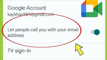 Google Meet | Let People call you with your email address ?