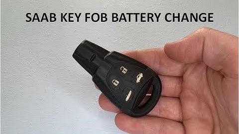 Saab 95 93 Key Fob Battery Replacement 9-5 and 9-3