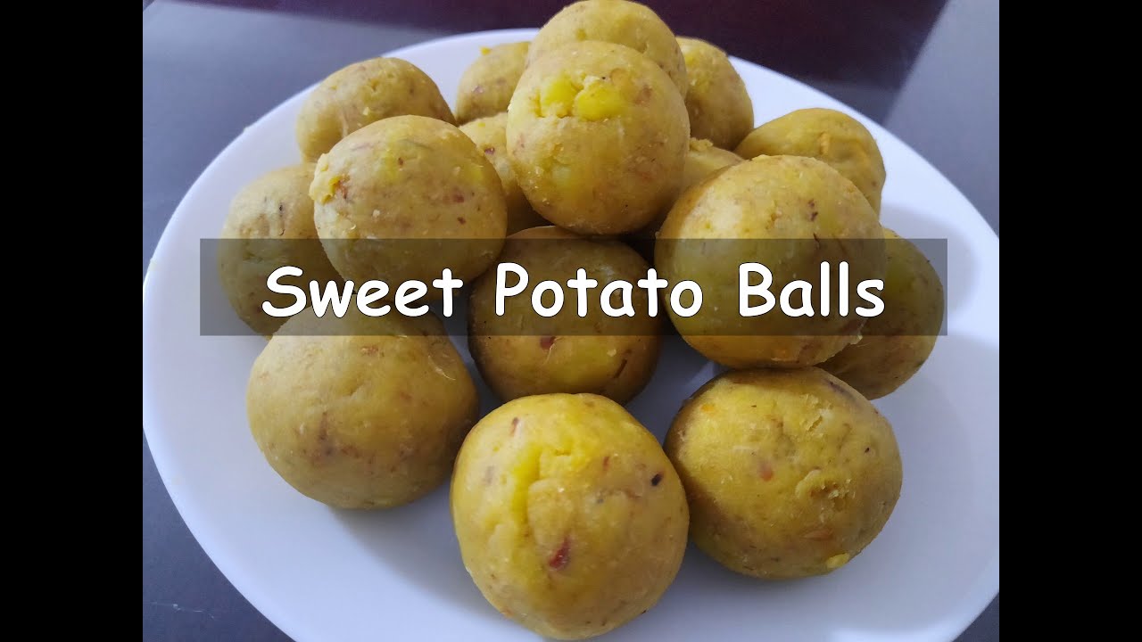 SWEET POTATO BALLS WITH COCONUT SWEET POTATO BALLS DESSERT RECIPE