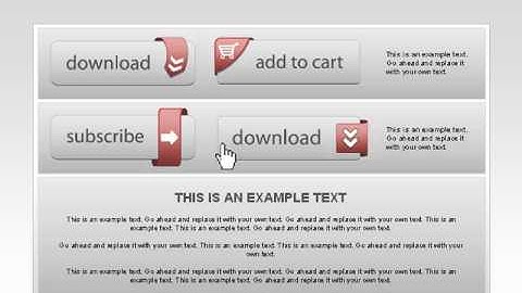 Web Buttons and Diagrams for PowerPoint by PoweredTemplate.com
