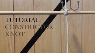MACRAME TUTORIAL: Constrictor Knot (Macrame for beginners)
