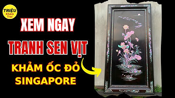 Mua Tranh Khảm Ốc XEM NGAY Video Tranh SEN VỊT Này | Triệu Khảm Trai