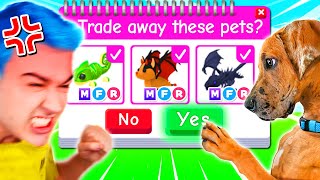 My *PUPPY* DECIDES What I Trade in Adopt Me Roblox For 24 HOURS  Adopt Me Trading CHALLENGE