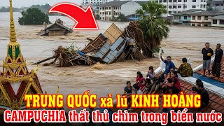 Bão Noru cấp 12 đổ bộ: TRUNG QUỐC xả lũ 11 đập thủy điện biến sông MÊ KÔNG thành biển nước