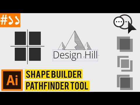 The Shape Builder and Pathfinder in Illustrator CC | How to Split Shapes | Class #11