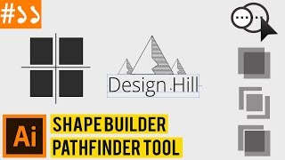 The Shape Builder and Pathfinder in Illustrator CC | How to Split Shapes | Class #11