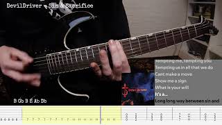 DevilDriver - Sin & Sacrifice (guitar cover + tabs)