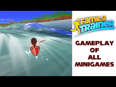 Family Trainer Gameplay All Minigames (Active Life Outdoor Challenge)(Nintendo Switch)