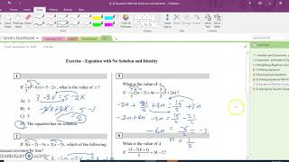 SAT 2 4 Equations with no solution and identities