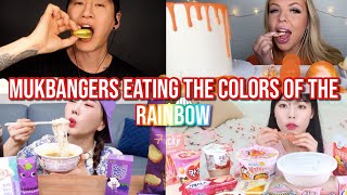 Mukbangers Eating The Colors Of The Rainbow Funny