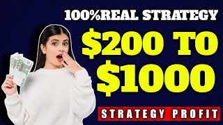 استراتژی 100% واقعی || 200 تا 1000 دلار - استراتژی انتخاب خبره 2021 screenshot 1