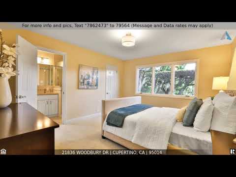 21836 Woodbury Dr, Cupertino, CA home video tour