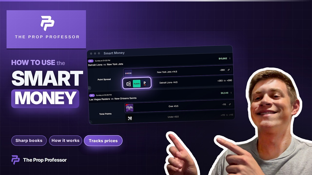 How to Use the Smart Money Tool at Prop Professor | How To Tail Sharp Bettors
