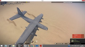 rust crashed cargo plane!!!!! airdrop plane in sea