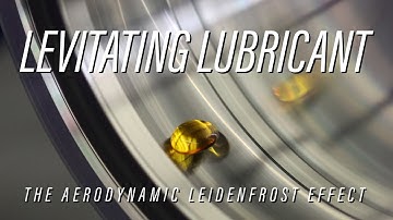 Levitating lubricant: the aerodynamic Leidenfrost effect