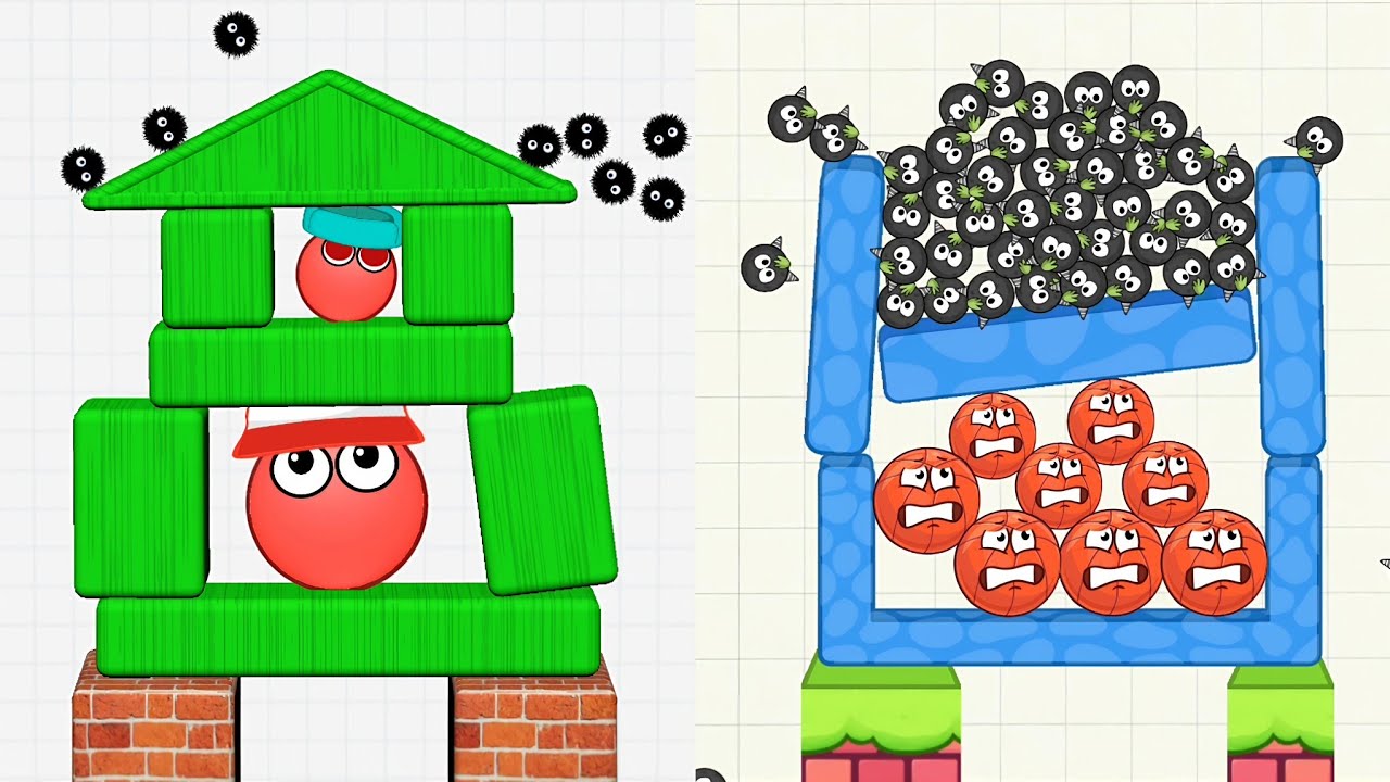 Hide Ball : Brain Teaser Games vs Cover The Ball | Gameplay 1 