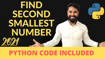 Find Second Smallest Number in List Python | Python Interview Questions