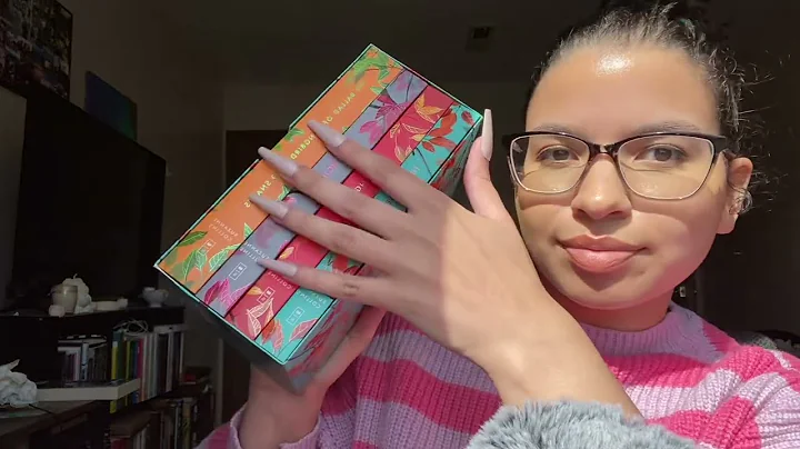 ASMR Book Haul 🩷 tracing, whisper rambling, long nail tapping, book scratching 🤯✨