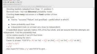 Binomial distribution: introductory example (part 1)