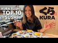 Guessing Kura Sushi's Top 10 Sushi by eating my way through the menu! Delicious BUT I ATE TOO MUCH!