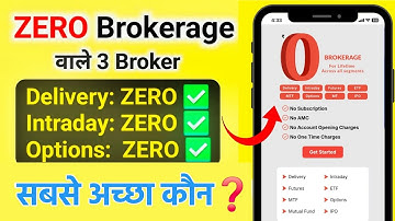 ₹0 brokerage demat account | Best zero brokerage trading app | Free trading app | zero brokerage app