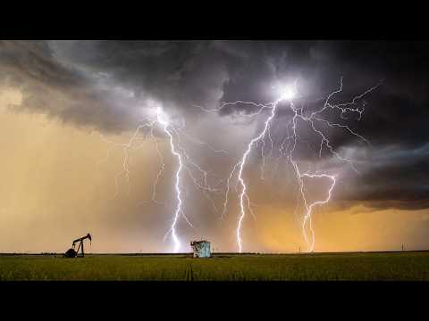 ORAGE au SUNSET avec FOUDRE PUISSANTE | ASMR / BRUT