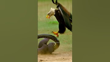 Aerial Attack! Eagle Defends Nest from Deadly Snake | Nature