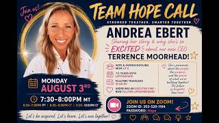 8-3-26 Team Hope Zoom Call-Andrea Ebert Story and training
