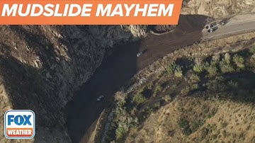Mudslide Strands Dozens Of Cars In Southern California