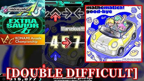 【DDR A3】 mathematical good-bye [DOUBLE DIFFICULT] 譜面確認+Clap
