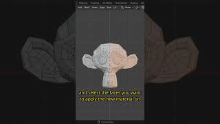 How to apply two or more material on one object #blender
