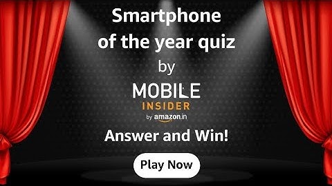 Amazon Smartphone Of The Year Quiz Answers Today | Amazon Quiz Answers Today | 08 December 2021