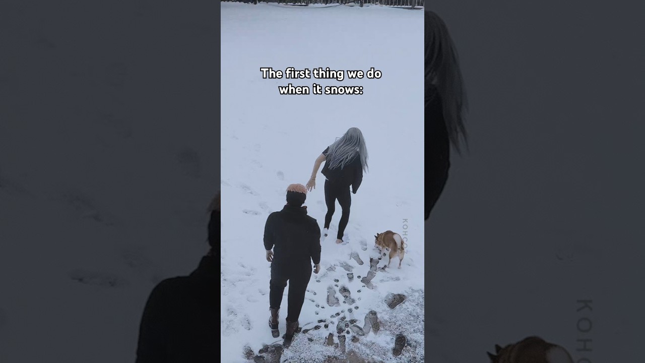 The dogs a lil confused but they got the spirit 🙏🏼 #jjk #jujutsukaisen #cosplay #yuji # mahito #snow