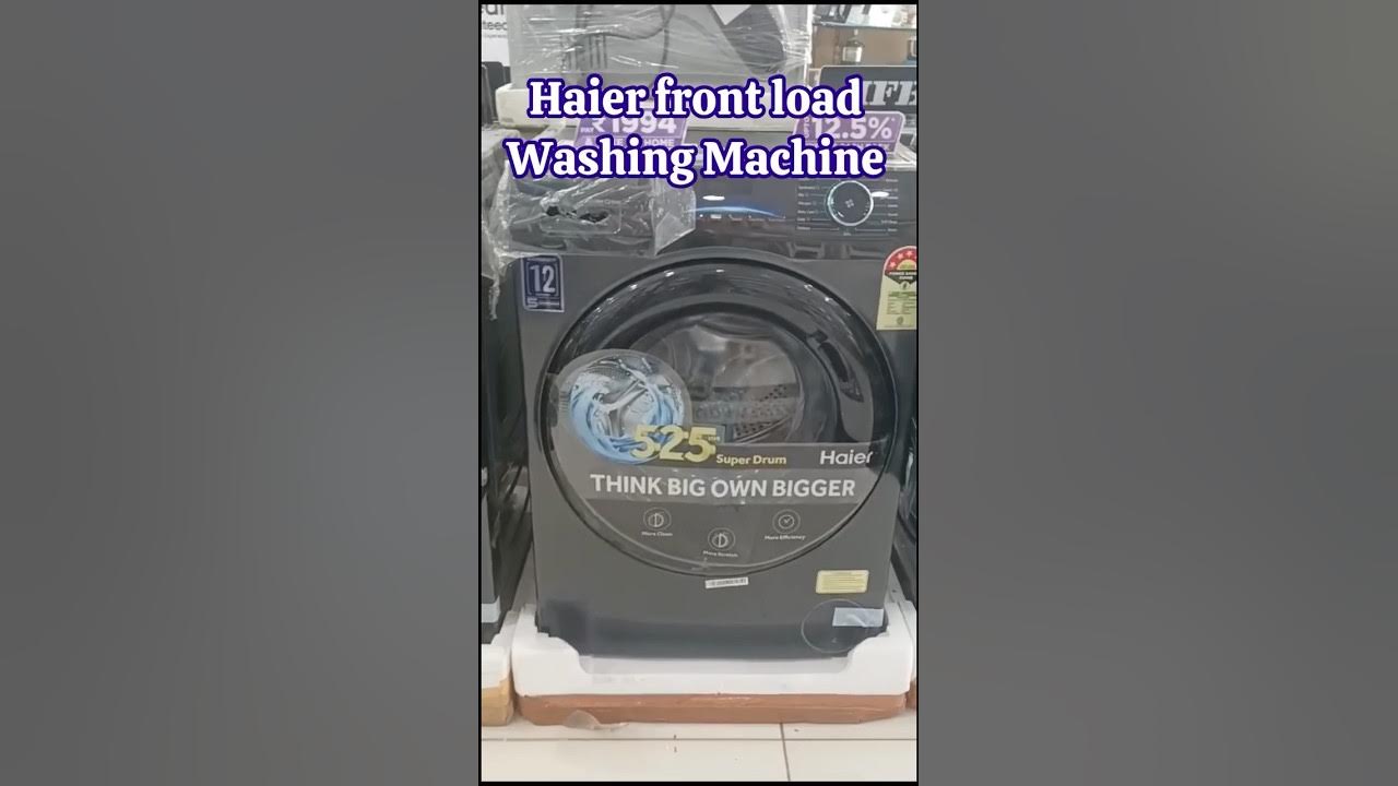 Haier front load washing machine Review washingmachine review 
