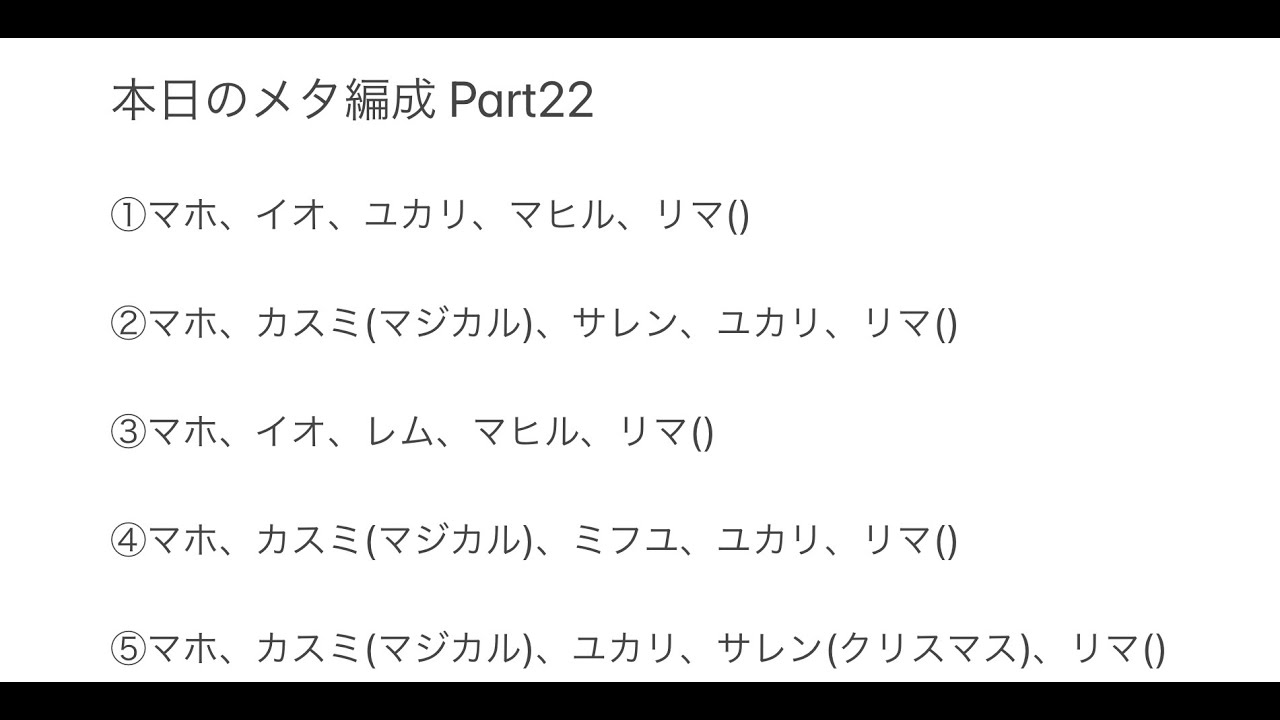 プリコネr バトルアリーナ メタ編成 Part 22 Youtube
