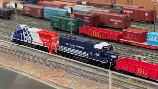 Florida East Coast Veterans leads a FEC Train (HO Scale)