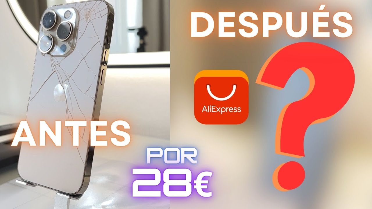 Repara el cristal trasero de tu iPhone por 28 EUROS gracias a AliExpress!