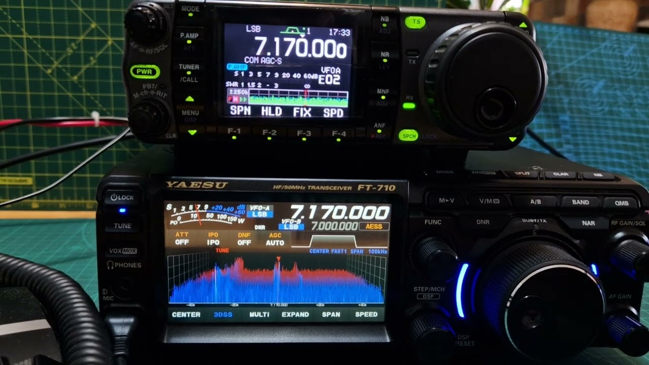 YAESU FT710 and ICOM 7000