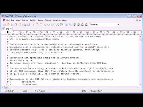 Beginner PHP Tutorial   7   The php ini File