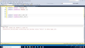 How to use isnull and coalesce in SQL server manager