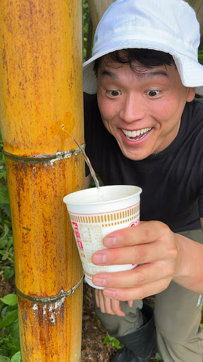 Bamboo water lifehack🚰🎋