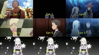 Ending comparison - everytime STYX HELIX(Re:Zero ed1) plays