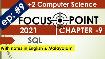 Chapter 9 | Focus Point 2021 | Plus Two Computer Science| Plus Two Computer Application| Exam Tips