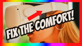 Make it COMFORTABLE! Quest 2 Stock Head Strap Fit Tips