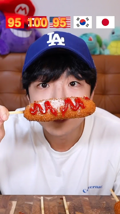 Korean Corn Dog❤️ #mukbang #stoneychoi