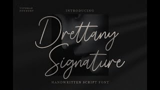 Drettany Signature Font Download